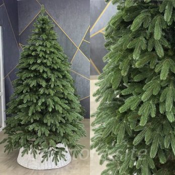 Штучна лита ялинка “Лапландська” зелена 2.2м